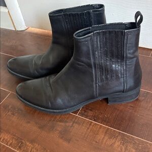 Black Leather Women’s Chelsea Ankle Boots
